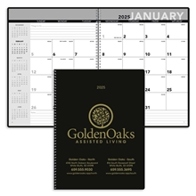 aerial view a group of detailed monthly planner with julian dates, image 1 of 2
