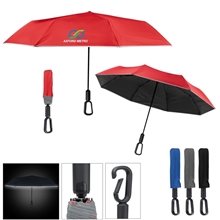 a group of 46 arc reflective umbrella with carabiner handle