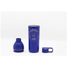 a royal blue solarix 600 ml double wall bottle