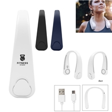 a group of hands - free rechargeable neck fan