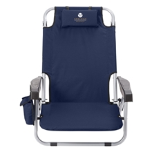 aerial view a navy belle mare backpack beach chair, image 1 of 6