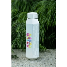 a group of hexagul 500 ml double wall bottle