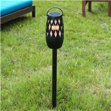 aerial view a group of tiki speaki outdoor wireless speaker lantern, image 1 of 6