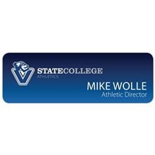 a group of tucson express plastic name badge 3 x 1