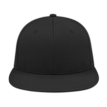aerial view a black flexfit(r) perforated performance cap, image 1 of 4