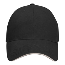 a black/black/stone good value(tm) pro - lite deluxe ii cap with sandwich visor