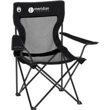 aerial view a black coleman(r) mesh quad chair, image 1 of 2
