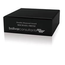aerial view a black jaffa(r) square black glass base, image 1 of 2