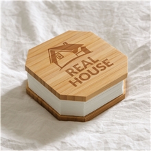 aerial view a group of accordio adjustable bamboo light, image 1 of 9