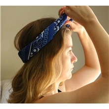 aerial view a group of versatile multi - use full - color bandana, image 1 of 2