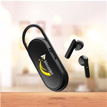 a group of clip buddies wireless speaker + earbuds