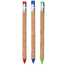 a group of recycled cork pencil pen