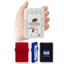 a group of credit card shaped hand sanitizer sprayer