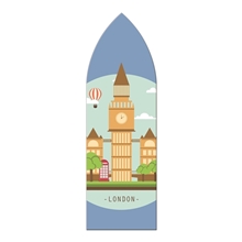 a group of gothic arch full color paper bookmark