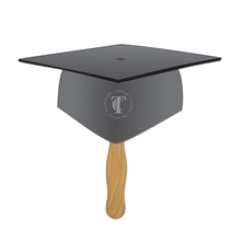 a group of graduation cap hand fan full color
