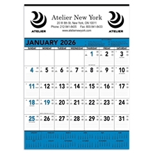 a blue-black commercial contractor calendar blue black 2026