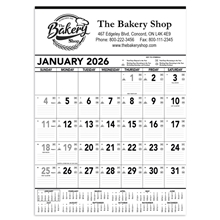 a grey-black commercial contractor calendar grey black 2026