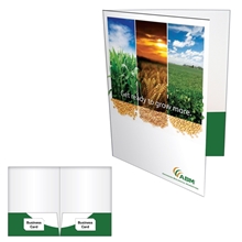 a group of 2 glued pocket folder with slits on both sides - paper products