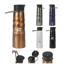 a group of perka(r) tristan 34 oz /1l single wall stainless steel sport bottle