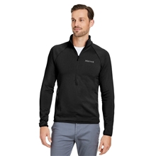 aerial view a black marmot - mens leconte half - zip pullover, image 1 of 8