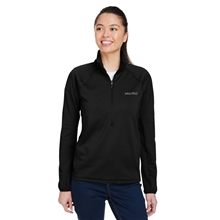 aerial view a black marmot - womens leconte half - zip pullover, image 1 of 8
