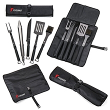 a group of basecamp 6- piece bbq grill set