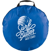 aerial view a royal/black easy pop - up beach tent, image 1 of 3