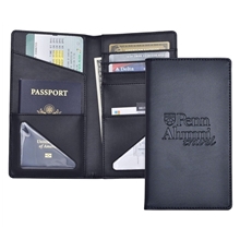 a black travel mate passport holder