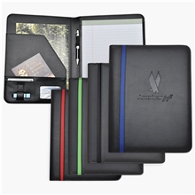 a group of letter sized striped padfolio