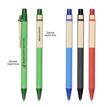 a group of eco - inspired pen with color barrel