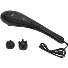 aerial view a black sealy(r) extra long handle massager xl, image 1 of 3