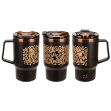 a group of nayad(r) cortado 16 oz coffee grounds / recycled polypropylene mug