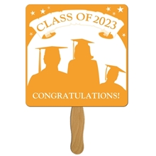 a group of square graduate hand fan - paper products