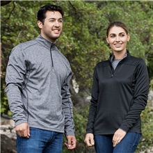 aerial view a group of mens cerrado quarter - zip wicking shirt, image 1 of 2