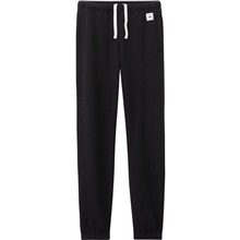 aerial view a black (995) womens paddlecreek fleece sweatpants, image 1 of 4