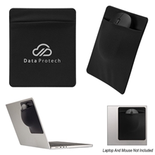 aerial view a black stick store mouse pouch, image 1 of 2