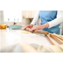 aerial view a group of la cuisine french rolling pin with storage bag, image 1 of 3