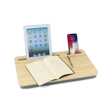 aerial view a group of auden bamboo writing lap desk, image 1 of 2