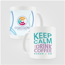 aerial view a group of simplicolor 12 oz ceramic coffee mug, image 1 of 3