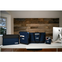 aerial view a group of mobile office desktop document sleeve, image 1 of 3