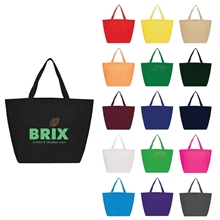 a group of the yaya non - woven bottom gusset shoppers budget tote bag - 13 x 19.5