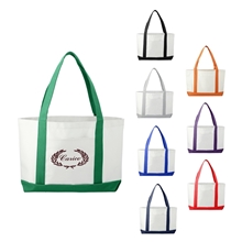 aerial view a group of large canvas tote bag - 11.25 x 18 x 3.75, image 1 of 2