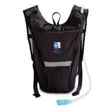 aerial view a black mini hydration pack, image 1 of 2