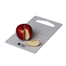 aerial view a white eco - friendly mini cutting board, image 1 of 3