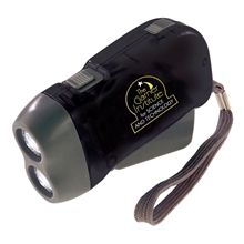 aerial view a black emergency flashlight, image 1 of 3