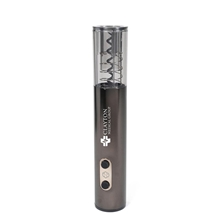 aerial view a gun metal electric wine opener, image 1 of 2