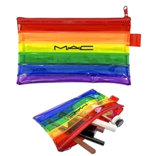 a rainbow rainbow zipper pouch