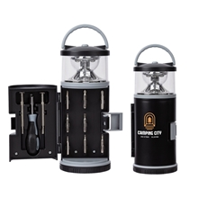 a group of archard led lantern with 11 pc. tool kit
