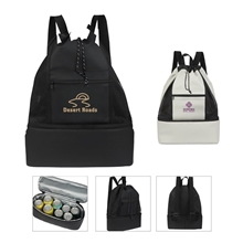 a group of paxton 2- in -1 drawstring cooler backpack