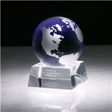 a group of firmada ii blue crystal globe